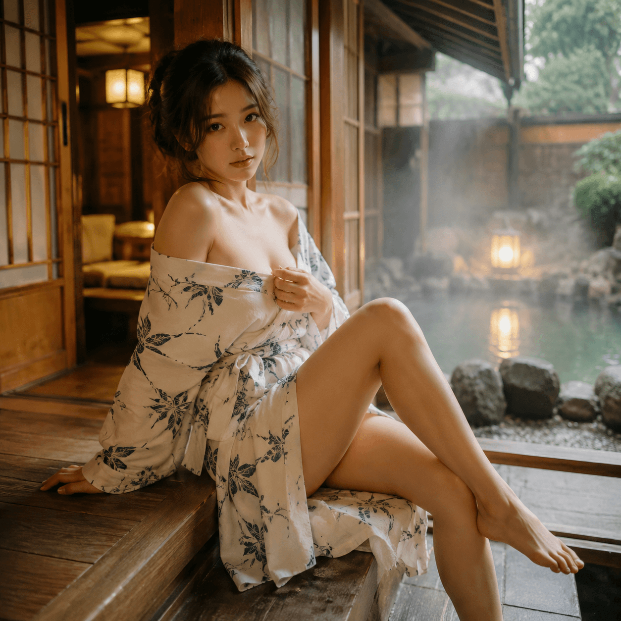 Japanese Onsen Ryokan Portrait